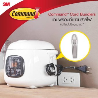 Command™ เทปคอมมานด์พร้อมที่แขวนกลุ่มสายไฟ CORD BUNDLERS #17304 July 2018 - 3 Command™ เทปคอมมานด์พร้อมที่แขวนกลุ่มสายไฟ CORD BUNDLERS #17304 - 3