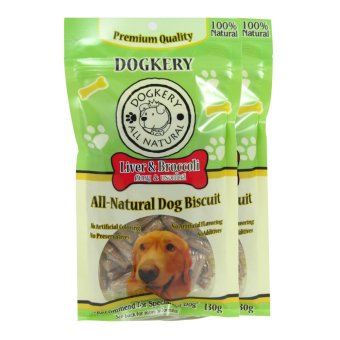 DOGKERY ด็อกเกอร์รี่ตับหมูและบร็อคโคลี่ 130 กรัม (2 ห่อ) DOGKERY ด็อกเกอร์รี่ตับหมูและบร็อคโคลี่ 130 กรัม (2 ห่อ)