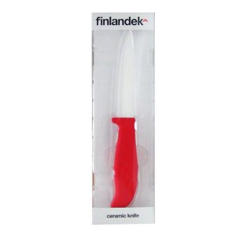 ขอเสนอ Finlandek Knife Ceramic มีดทำครัว มีด ( Red) เสนอราคา Finlandek Knife Ceramic มีดทำครัว มีด ( Red)