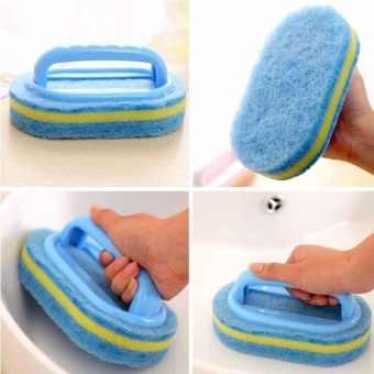 ดูภาพ HappyLife Blue Multi-Function Kitchen Bathroom Cleaning SpongeBrushbathtubtile Window เพิ่มเติม HappyLife Blue Multi-Function Kitchen Bathroom Cleaning SpongeBrushbathtubtile Window