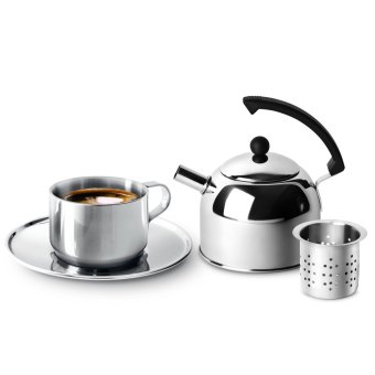 Jaguar ถ้วย กาแฟ พร้อม กาน้ำชา 1.2 ลิตร 1 ชุด (Silver) Jaguar ถ้วย กาแฟ พร้อม กาน้ำชา 1.2 ลิตร 1 ชุด (Silver)