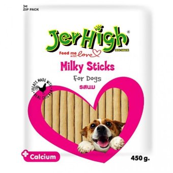 จัดโปรโมชั่น Jerhigh Milky Stick 450g เจอร์ไฮ มิลค์กี้ สติ๊ก ขนมสำหรับสุนัข เพิ่มพลังงาน 450 กรัม ขายด่วน Jerhigh Milky Stick 450g เจอร์ไฮ มิลค์กี้ สติ๊ก ขนมสำหรับสุนัข เพิ่มพลังงาน 450 กรัม