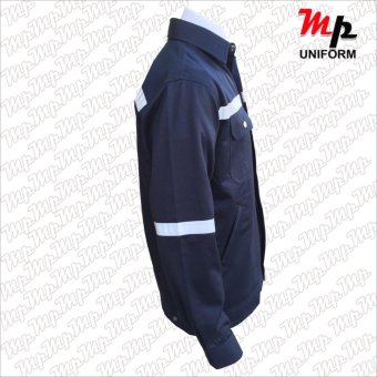 MP J007-05 เสื้อช่างผ้าเวสปอยท์ ซิปอกสาบปิดซ่อน แถบสะท้อนแสงหลังแขน ขา Size M July 2018 - 3 MP J007-05 เสื้อช่างผ้าเวสปอยท์ ซิปอกสาบปิดซ่อน แถบสะท้อนแสงหลังแขน ขา Size M - 3