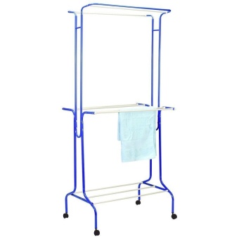 OK Furniture ราวตากผ้า รุ่น ราวจัมโบ้ 80 ซม. ( สีน้ำเงิน )