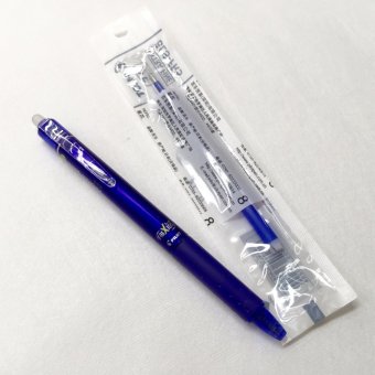 Pilot ปากกาลบได้ Frixion 0.5 แบบกด สีน้ำเงิน 1ด้าม + ใส้ปากกาลบได้Pilot Frixion 0.5 สีน้ำเงิน 1อัน Pilot ปากกาลบได้ Frixion 0.5 แบบกด สีน้ำเงิน 1ด้าม + ใส้ปากกาลบได้Pilot Frixion 0.5 สีน้ำเงิน 1อัน