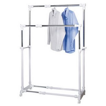 Play Boutique ราวตากผ้า ราวแขวนผ้า ปรับระดับได้ 47x135x174 cm.