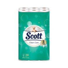 SCOTT® CLEAN CARE กระดาษชำระ สก๊อตต์® คลีนแคร์ ขนาด 30 ม้วน