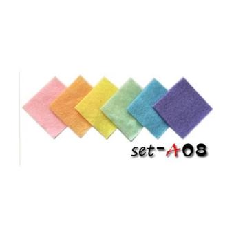 ผ้าสักหลาดเนื้อนิ่ม โทน Sweety (6สี 6 ชิ้นไล่เฉดสี ขนาดชิ้นละ 15x15 เซนติเมตร) ผ้าสักหลาดเนื้อนิ่ม โทน Sweety (6สี 6 ชิ้นไล่เฉดสี ขนาดชิ้นละ 15x15 เซนติเมตร)
