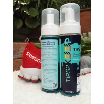 Tips2Keep โฟมทำความสะอาดรองเท้าสูตรไม่ใช้น้ำ ทิปส์ ทู คีป 200 มล. Shoes and Sneakers Laundry Detergent  Tips2Keep Brand 