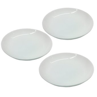 wipapha จานแบน - สีขาว (3 ใบ) wipapha จานแบน - สีขาว (3 ใบ)