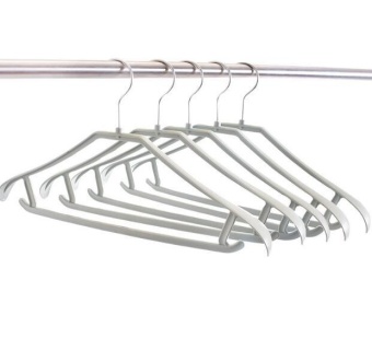 ZH 10 Pcs Anti skid clothes hanger for thickening and widening coffee -
intl