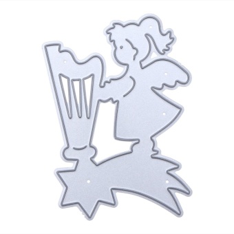 Zither Small Angel DIY Metal Craft Scrapbook Cutting Die - intl Zither Small Angel DIY Metal Craft Scrapbook Cutting Die - intl