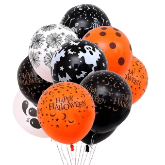 10 Pcs Latex Halloween Decor Balloons Kit Pumpkin Happy Halloweenballoons Supplies Random Style 12inch Intl 1503533030 66098293