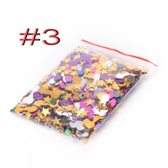 1pack Multicolor Confetti Wedding Bachelorette Party Hen Night Party Decoration Heart+Star - intl