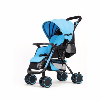 รถเข็นเด็ก baby stroller wisesonle A6－A น้ำหนักเบา 4.8kg - สีฟ้า
