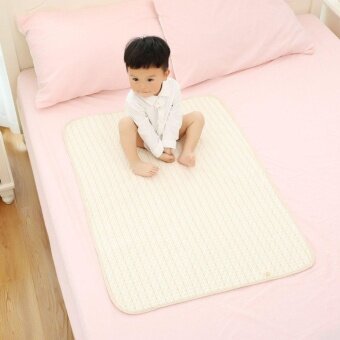 Beau Stripe Organic Cotton Waterproof Layer Baby Changing Urine Pad Bed Sheets Multi-color S - Intl May 2018 - 2 Beau Stripe Organic Cotton Waterproof Layer Baby Changing Urine Pad Bed Sheets multi-color S - intl - 2