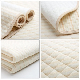 Beau Stripe Organic Cotton Waterproof Layer Baby Changing Urine Pad Bed Sheets Multi-color S - Intl May 2018 - 4 Beau Stripe Organic Cotton Waterproof Layer Baby Changing Urine Pad Bed Sheets multi-color S - intl - 4