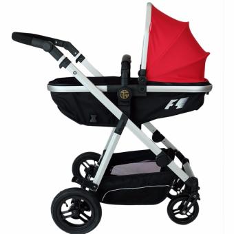 Brightbabyรถเข็นรูปแบบถอดเป็นที่นอนได้- P700แดง