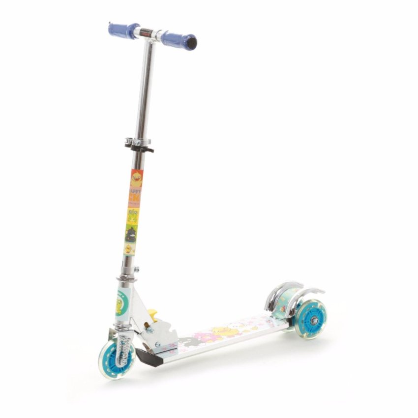 ดูภาพ Happy Dukc Scooter สกู๊ตเตอร์สามล้อ แบบล้อพลาสติกมีไฟ รุ่น SCT009 (Blue) เพิ่มเติม Happy Dukc Scooter สกู๊ตเตอร์สามล้อ แบบล้อพลาสติกมีไฟ รุ่น SCT009 (Blue)