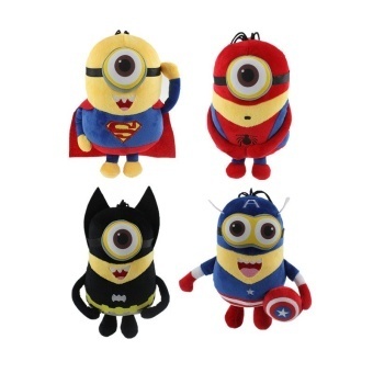 ดูภาพ J095 Super Kawaii! 20cm The Avengers Super Hero 3D Eye Despicable Me Minions Stuffed Doll Plush Toys Kids Gifts Wholesale - intl เพิ่มเติม J095 Super Kawaii! 20cm The Avengers Super Hero 3D Eye Despicable Me Minions Stuffed Doll Plush Toys Kids Gifts Wholesale - intl