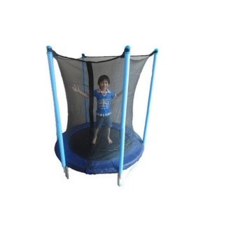 ราคา kiddee Trampoline 4.5ft เบาะกระโดดเพิ่มความสูง สำหรับเด็ก - Black/Blue