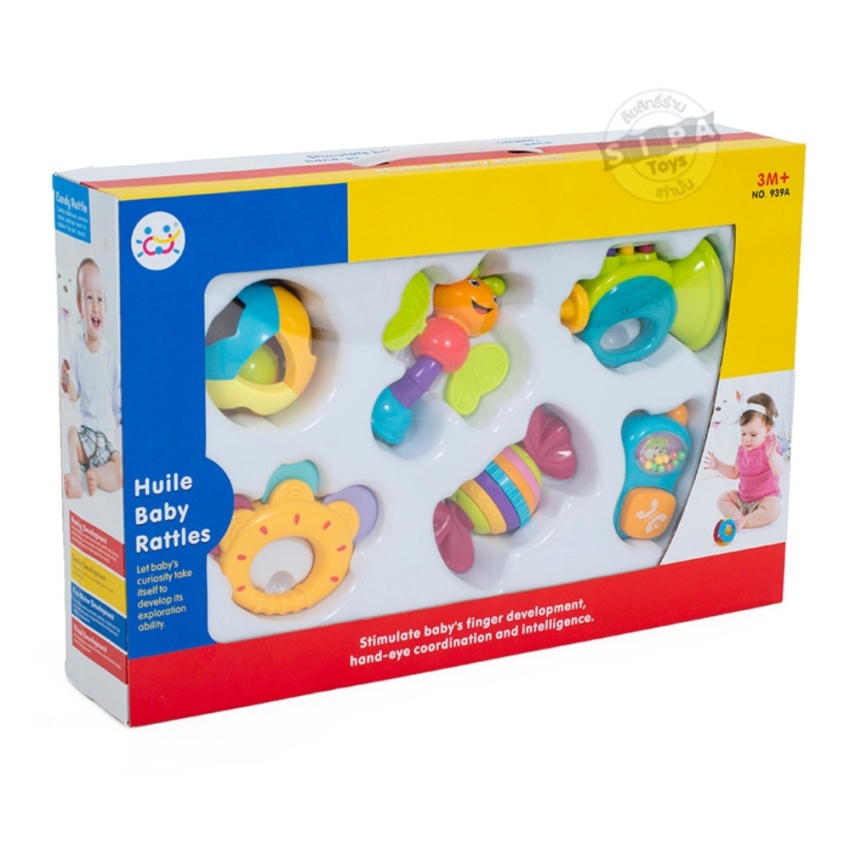 ดูภาพ KJTOYS ของเล่นเด็ก เขย่ามือเซ็ต 6 ชิ้น Huile Baby Rattles เพิ่มเติม KJTOYS ของเล่นเด็ก เขย่ามือเซ็ต 6 ชิ้น Huile Baby Rattles