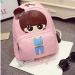 New Cartoon Little Girl PU Leather Shoulder Bag Cartoon Series Backpack Children Student Bag Little Girl 23×13×26cm - intl