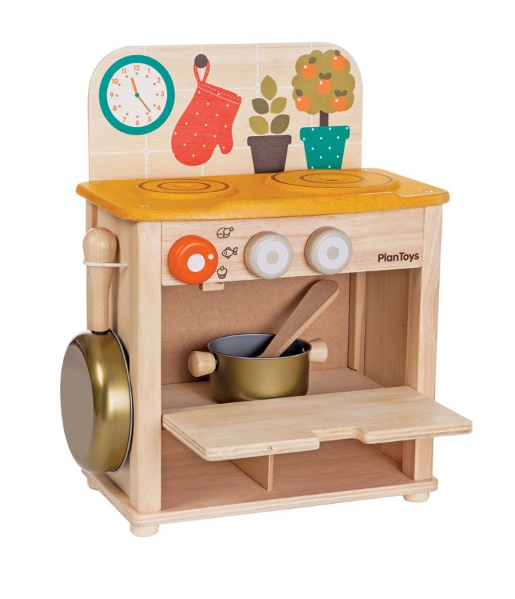 ดูภาพ PlanToys ของเล่นไม้ Kitchen Set ชุดครัวมินิ เครื่องครัว เหมาะสำหรับเด็กอายุ 3 ขวบ ขึ้นไป เพิ่มเติม PlanToys ของเล่นไม้ Kitchen Set ชุดครัวมินิ เครื่องครัว เหมาะสำหรับเด็กอายุ 3 ขวบ ขึ้นไป