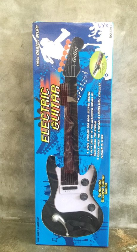 ดูภาพ Worktoys ของเล่น กีตาร์ร็อค กีต้าร์ไฟฟ้า Electric Guitar มีเสียง มีไฟ (สีดำ) เพิ่มเติม Worktoys ของเล่น กีตาร์ร็อค กีต้าร์ไฟฟ้า Electric Guitar มีเสียง มีไฟ (สีดำ)