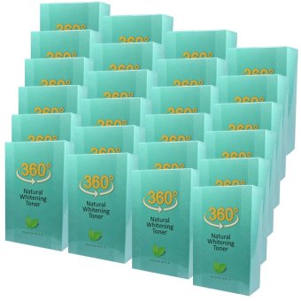 360 Natural Whitening Toner โทนเนอร์ระเบิดฝ้ากระจุย 360 องศา ขนาด 10 กรัม (24 กล่อง) 360 Natural Whitening Toner โทนเนอร์ระเบิดฝ้ากระจุย 360 องศา ขนาด 10 กรัม (24 กล่อง)