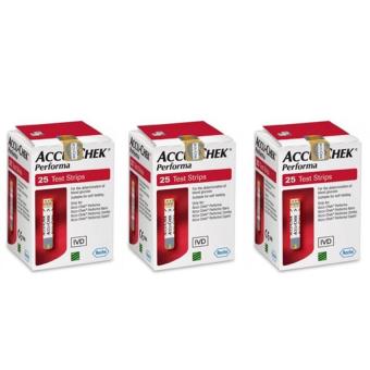 Accu-Chek Performa Test Strip แผ่นตรวจน้ำตาล 1 กล่อง (25 ชิ้น/กล่อง)