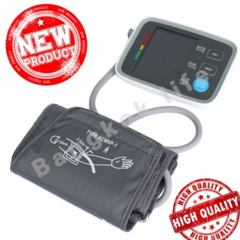 Bangkok life เครื่องวัดความดันโลหิต Arm Blood Pressure Monitor LCD Heart Beat Home Sphgmomanometer,