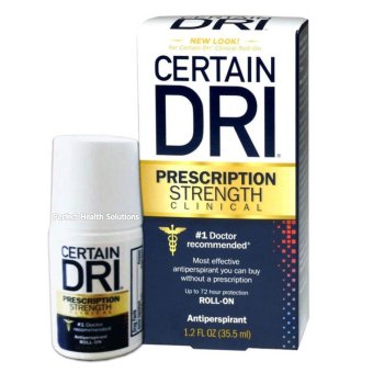 Certain Dri Roll-On โรลออนระงับเหงื่อและกลิ่นกาย สูตรเข้มข้น 35.5ml. (โฉมใหม่) Certain Dri Roll-On โรลออนระงับเหงื่อและกลิ่นกาย สูตรเข้มข้น 35.5ml. (โฉมใหม่)