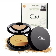 CHO โช แป้งโช ไมโครซิลค์ แป้ง เนย โชติกา แป้งพัฟหน้าเด็ก cho MICRO SILK ANTI-AGING POWDER (M3-ผิวสองสี)