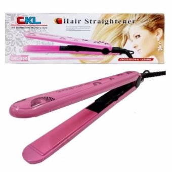 ประเทศไทย CKL เครื่องหนีบผมตรง แผ่นเซรามิค รุ่น 908 - pink