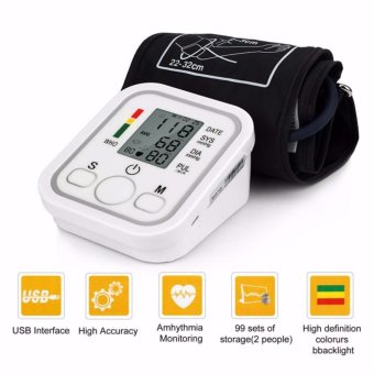 Digital Upper Arm Blood Pressure Pulse Monitor Health Care Tonometer Meter Sphygmomanometer Portable Blood Pressure Monitors - intl