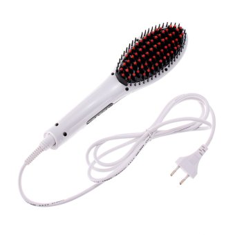 ประเทศไทย Electric Hair Straightening Comb (White) (EURO)