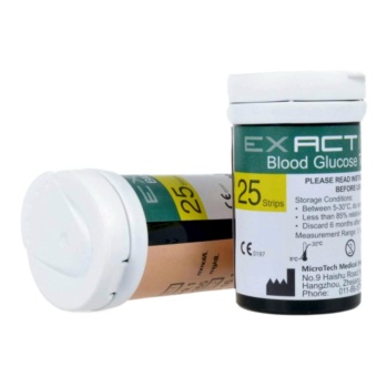 Exactive EQ Simple แผ่นวัดวัดระดับน้ำตาลกลูโคสในเลือด