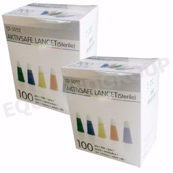 Exeter Glucochek TaiDoc Aktivsafe Lancet 100pcs. เข็มเจาะเลือด 100อัน รุ่น TD-5052 (2กล่อง)