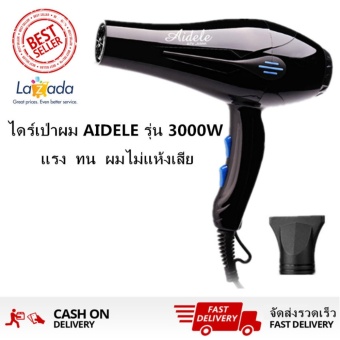 ราคา Fantasy Professional Hair Dryer ไดร์เป่าผม 3000 วัตต์ รุ่น ถนอมเส้นผม(สีดำ)