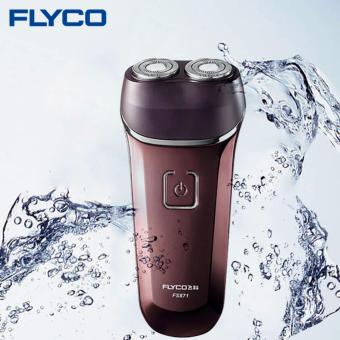 ประเทศไทย Flyco FS871 Men s Washable Rechargeable Rotary Electric Shaver Razor Twin Blade Floating hair barbeador Structure - intl