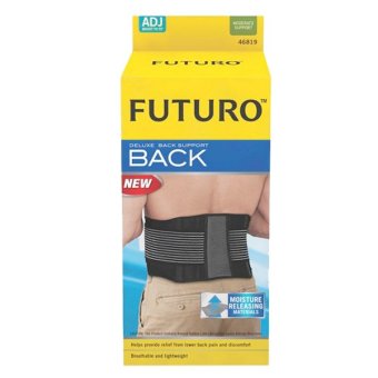 Futuro Deluxe Back Support ฟูทูโร่ อุปกรณ์พยุงหลังสีดำปรับกระชับได้รุ่น 46819 (1อัน) Futuro Deluxe Back Support ฟูทูโร่ อุปกรณ์พยุงหลังสีดำปรับกระชับได้รุ่น 46819 (1อัน)
