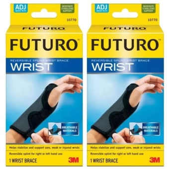 ซื้อ/ขาย Futuro Wristอุปกรณ์พยุงข้อมือ ปรับกระชับได้ เสริมแถบเหล็ก2ชิ้น(สีดำ)