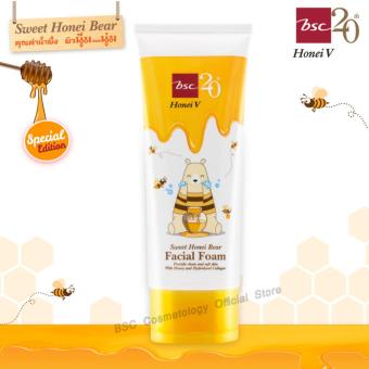 HONEI V BSC SWEET HONEI BEAR FACIAL FOAM โฟมสูตรผสมน้ำผึ้งเข้มข้น เพื่อผิวหน้าสะอาด เนียน นุ่มชุ่มชื่น เปล่งปลั่ง อ่อนเยาว์ ด้วยสารสกัดจากน้ำผึ้งและไฮโดรไลซ์คลอลาเจน HONEI V BSC SWEET HONEI BEAR FACIAL FOAM โฟมสูตรผสมน้ำผึ้งเข้มข้น เพื่อผิวหน้าสะอาด เนียน นุ่มชุ่มชื่น เปล่งปลั่ง อ่อนเยาว์ ด้วยสารสกัดจากน้ำผึ้งและไฮโดรไลซ์คลอลาเจน