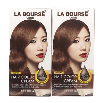 จัดโปรโมชั่น La Bourse Hair Color Cream ครีมเปลี่ยนสีผม ลาบูสส์ ปารีส No 6.35สีบลอนด์เข้มประกายทองเหลือบมะฮอกกานี (แพ็คคู่ราคาสุดคุ้ม!) เปรียบเทียบราคา La Bourse Hair Color Cream ครีมเปลี่ยนสีผม ลาบูสส์ ปารีส No 6.35สีบลอนด์เข้มประกายทองเหลือบมะฮอกกานี (แพ็คคู่ราคาสุดคุ้ม!)