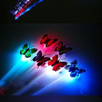 รีวิว LED Flash Luminous Braid Butterfly Light Braided Wigs Decorations Cheer - intl จัดโปรโมชั่น LED Flash Luminous Braid Butterfly Light Braided Wigs Decorations Cheer - intl