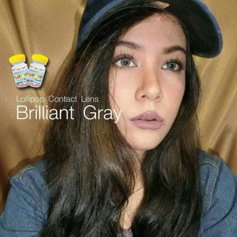 Lollipop คอนแทคเลนส์ รุ่น Brilliant Gray แบบแฟชั่นสายตาปกติพร้อมตลับใส่ (สีเทา) 1 คู่ July 2018 - 3 lollipop คอนแทคเลนส์ รุ่น brilliant gray แบบแฟชั่นสายตาปกติพร้อมตลับใส่ (สีเทา) 1 คู่ - 3