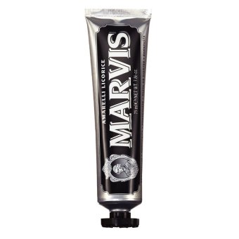Marvis Toothpaste สูตร Amarelli Licorice ยาสีฟันมาวิส รอยยิ้มสดใสกลิ่นลูกอมชะเอมที่ดีที่สุดในโลกของ Amarelliให้ลมหายใจหอมสดชื่นยาวนาน 75ml. (1 หลอด) Marvis Toothpaste สูตร Amarelli Licorice ยาสีฟันมาวิส รอยยิ้มสดใสกลิ่นลูกอมชะเอมที่ดีที่สุดในโลกของ Amarelliให้ลมหายใจหอมสดชื่นยาวนาน 75ml. (1 หลอด)