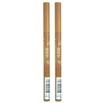 รีวิว Mille 3D Eyebrow Pencil Waterproof ดินสอเขียนคิ้ว มาพร้อมแปรงแปรง #Dark Brown ( 2 แท่ง) โปรโมชั่นพิเศษ Mille 3D Eyebrow Pencil Waterproof ดินสอเขียนคิ้ว มาพร้อมแปรงแปรง #Dark Brown ( 2 แท่ง)