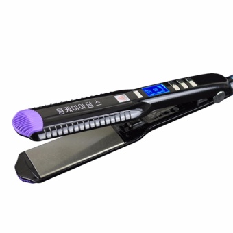 ราคา New Professional Hair Straightener wide plates Flat Iron Straightening Irons LCD display planchas hair iron styling tools - intl